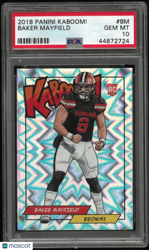 2018 Panini Kaboom! Baker Mayfield #BM PSA 10 