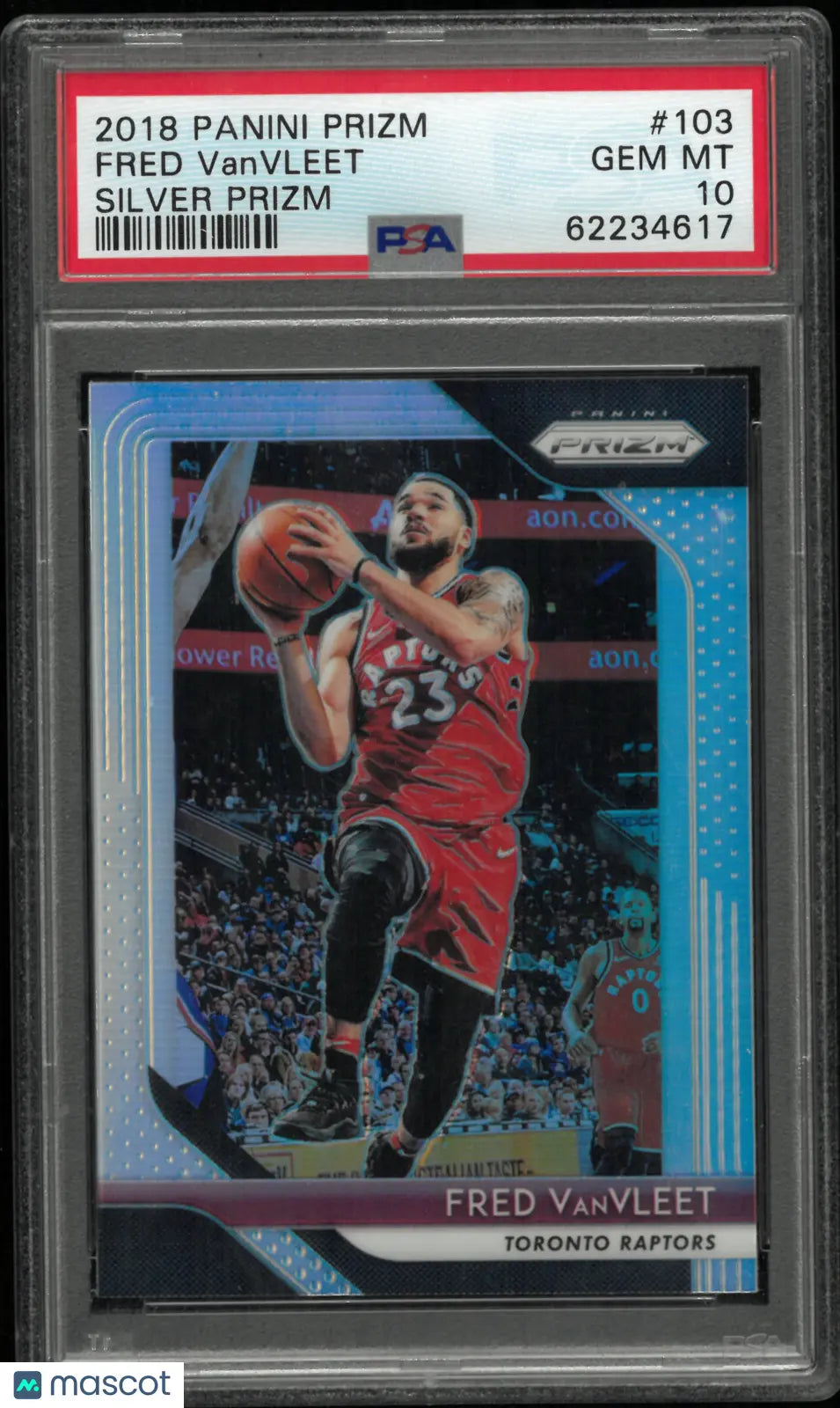 2018 Panini Prizm Fred Vanvleet #103 Silver PSA 10 