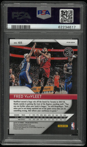 2018 Panini Prizm Fred Vanvleet #103 Silver PSA 10 