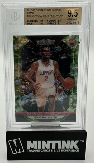 2018 Panini Prizm Rookie Shai Gilgeous-Alexander Camo RC BGS 9.5 