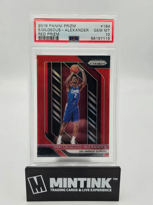 2018 Panini Prizm S. Gilgeous-Alexander RC Rookie Red Prizm PSA 10 /299 