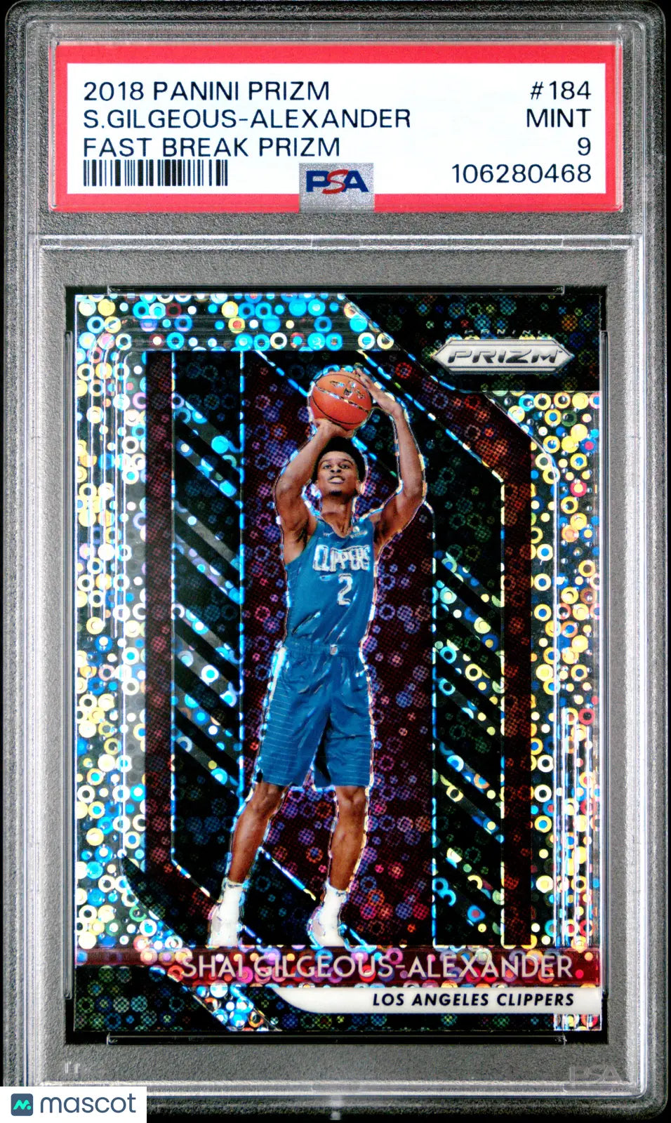 2018 Panini Prizm S. Gilgeous-Alexander #184 Fast Break PSA 9 