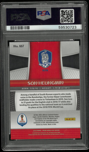 2018 Panini Prizm World Cup Son Heungmin #187 PSA 9 Russia 2018 