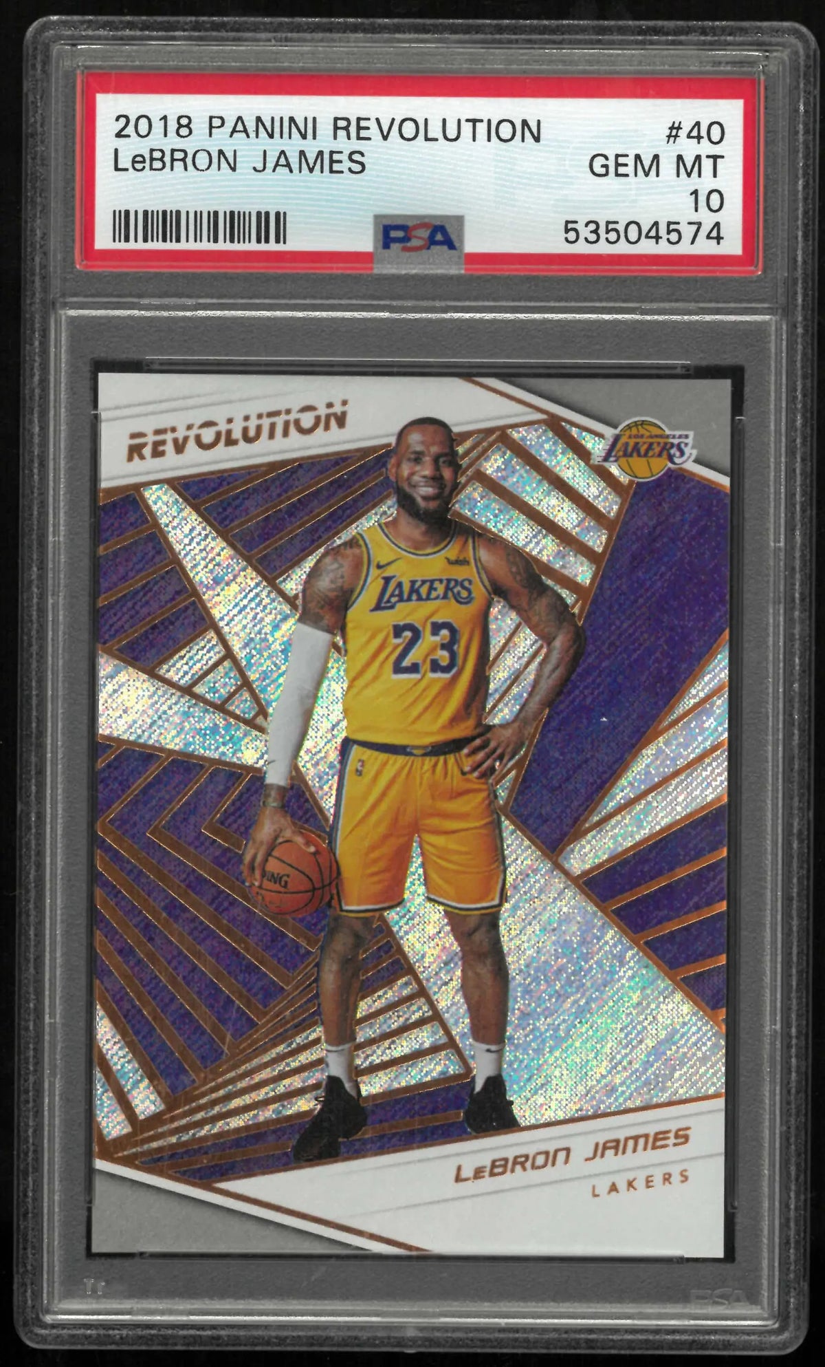 2018 Panini Revolution Lebron James PSA 10 