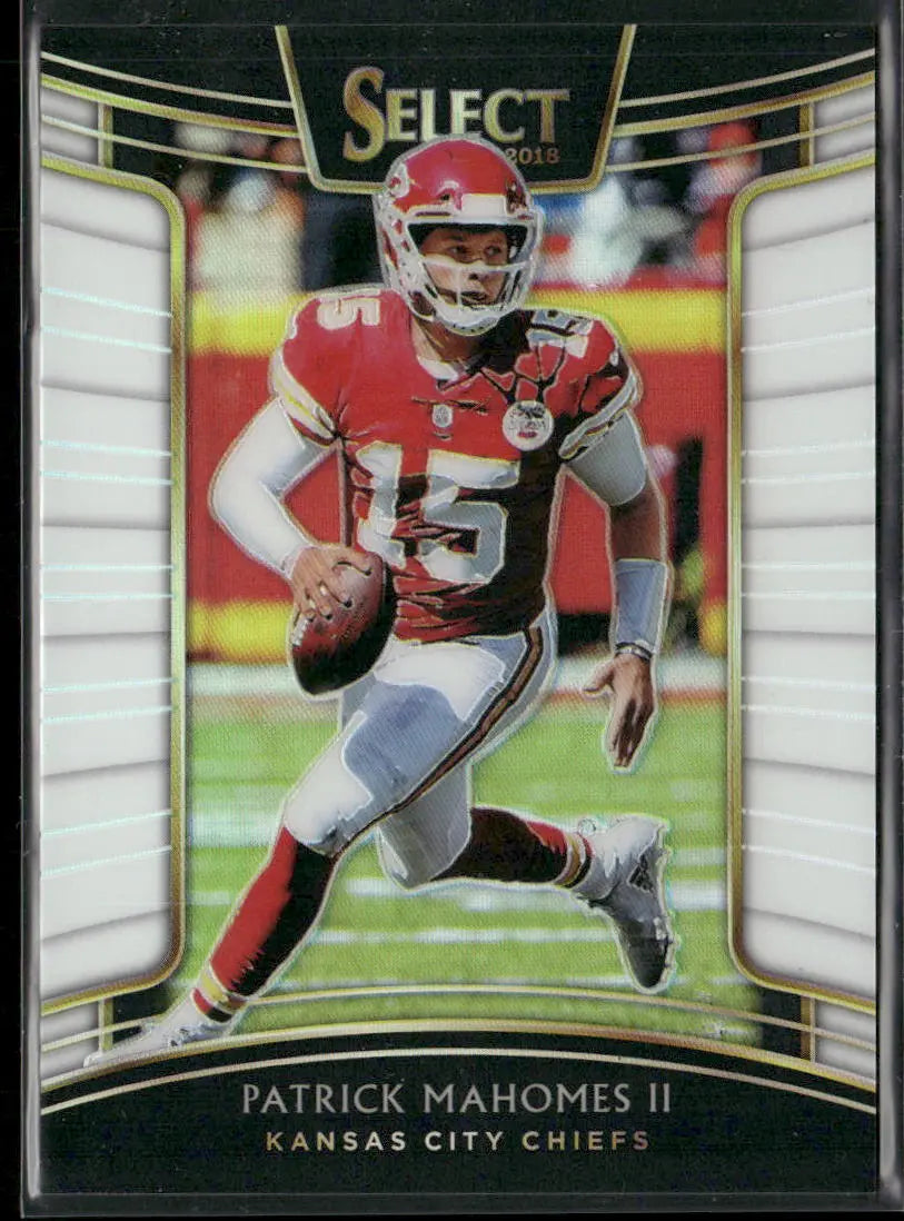 2018 Panini Select Football Concourse White Prizm Patrick Mahomes II /75 