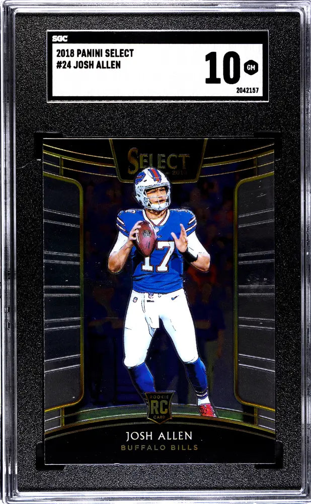 2018 Panini Select Rookie Josh Allen RC SGC 10 