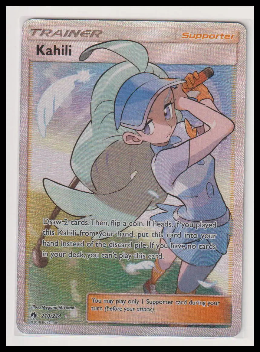 2018 Pokemon Lost Thunder Kahili Full Art 210/214 
