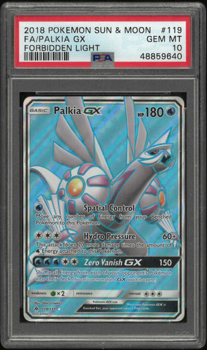 2018 Pokemon Sun & Moon Forbidden Light #119 Fa Palkia Gx PSA 10 