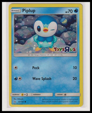 2018 Pokemon Toys R Us Promo Piplup 32/156 