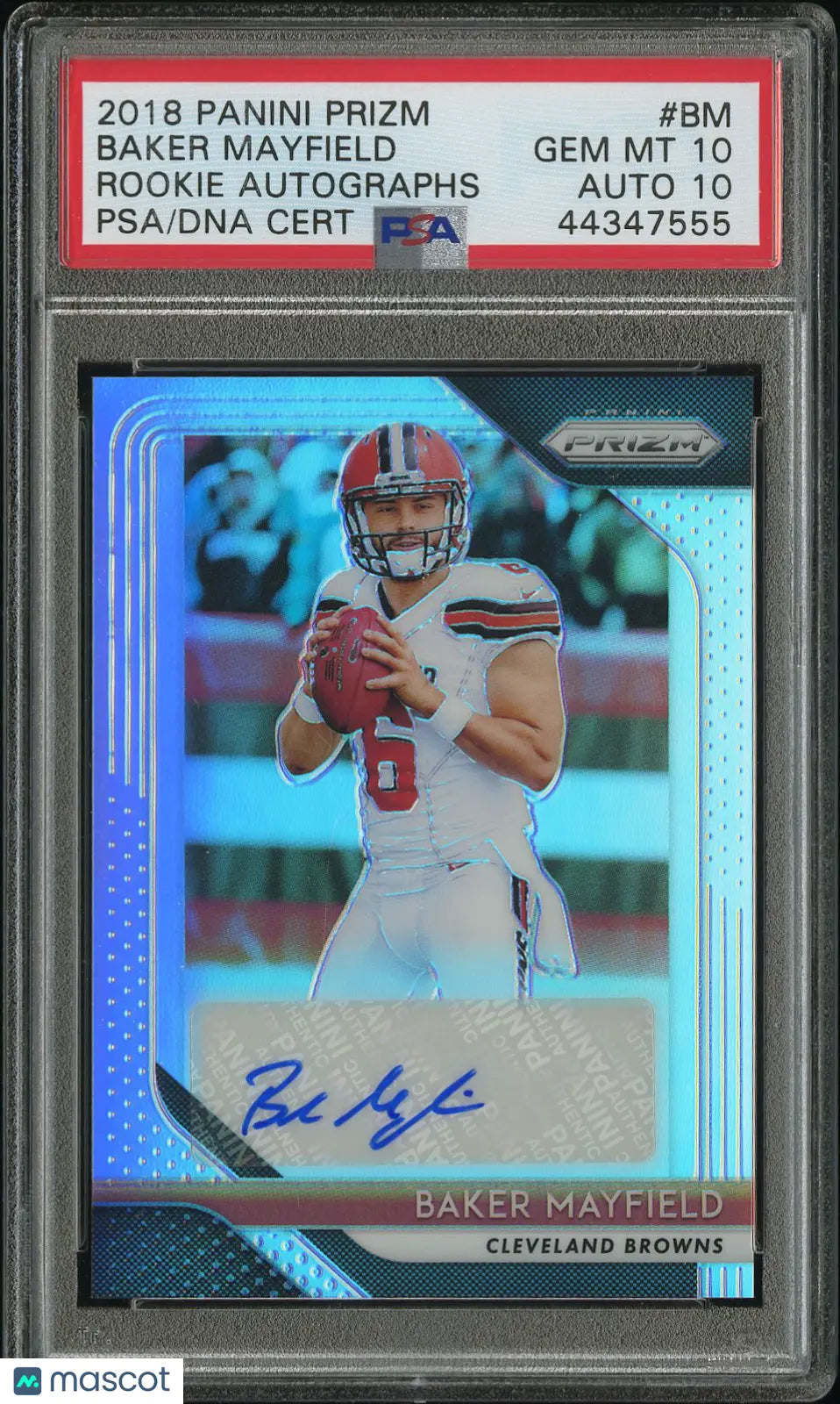 2018 Prizm Football Rookie RC Baker Mayfield Auto PSA 10 Auto 10 