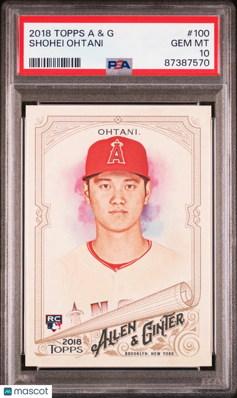 2018 Topps Allen & Ginter Baseball Shohei Ohtani RC Rookie PSA 10 