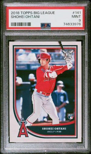2018 Topps Big League Rookie Shohei Ohtani RC PSA 9 