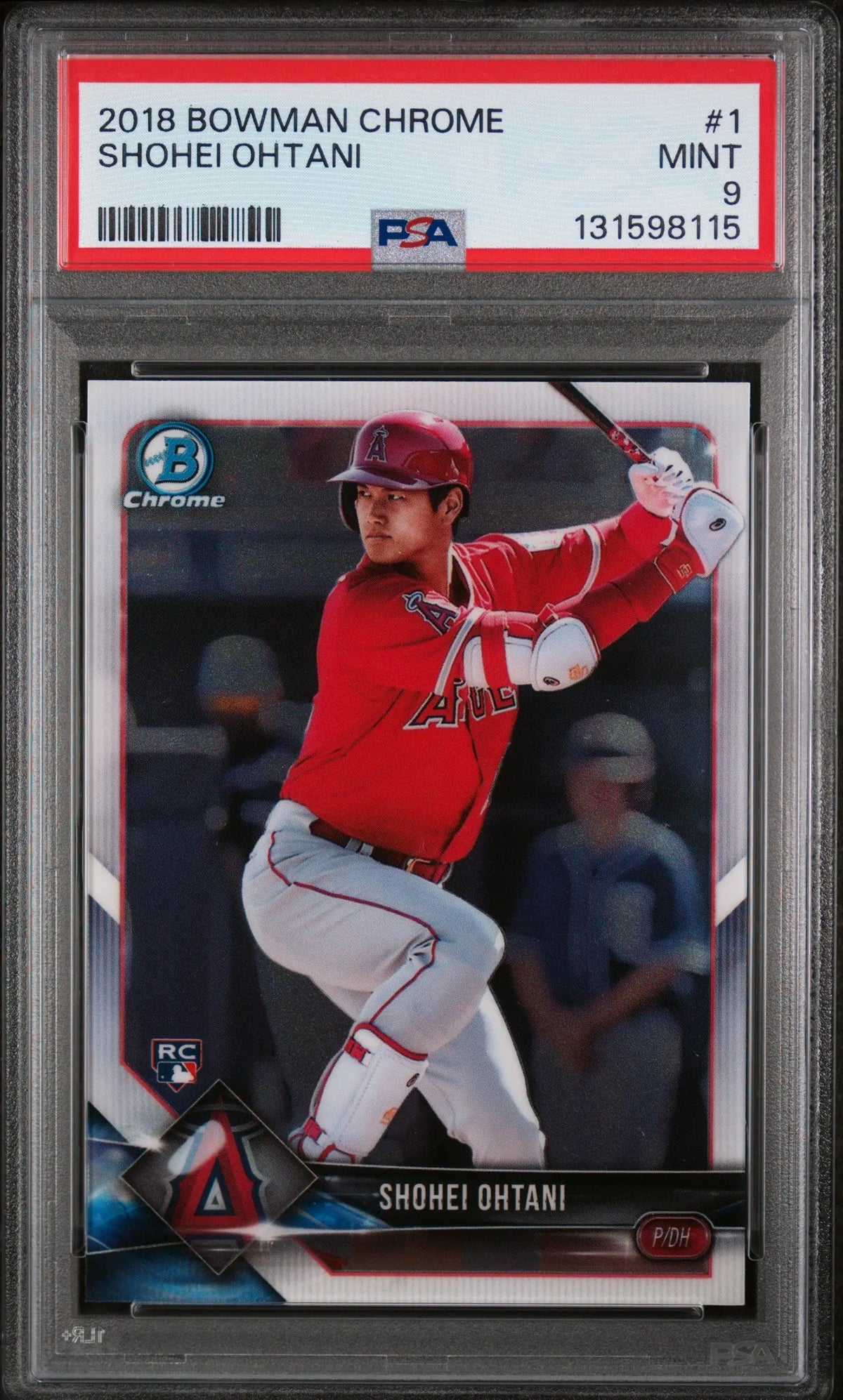 2018 Topps Bowman Chrome Rookie Shohei Ohtani PSA 9 