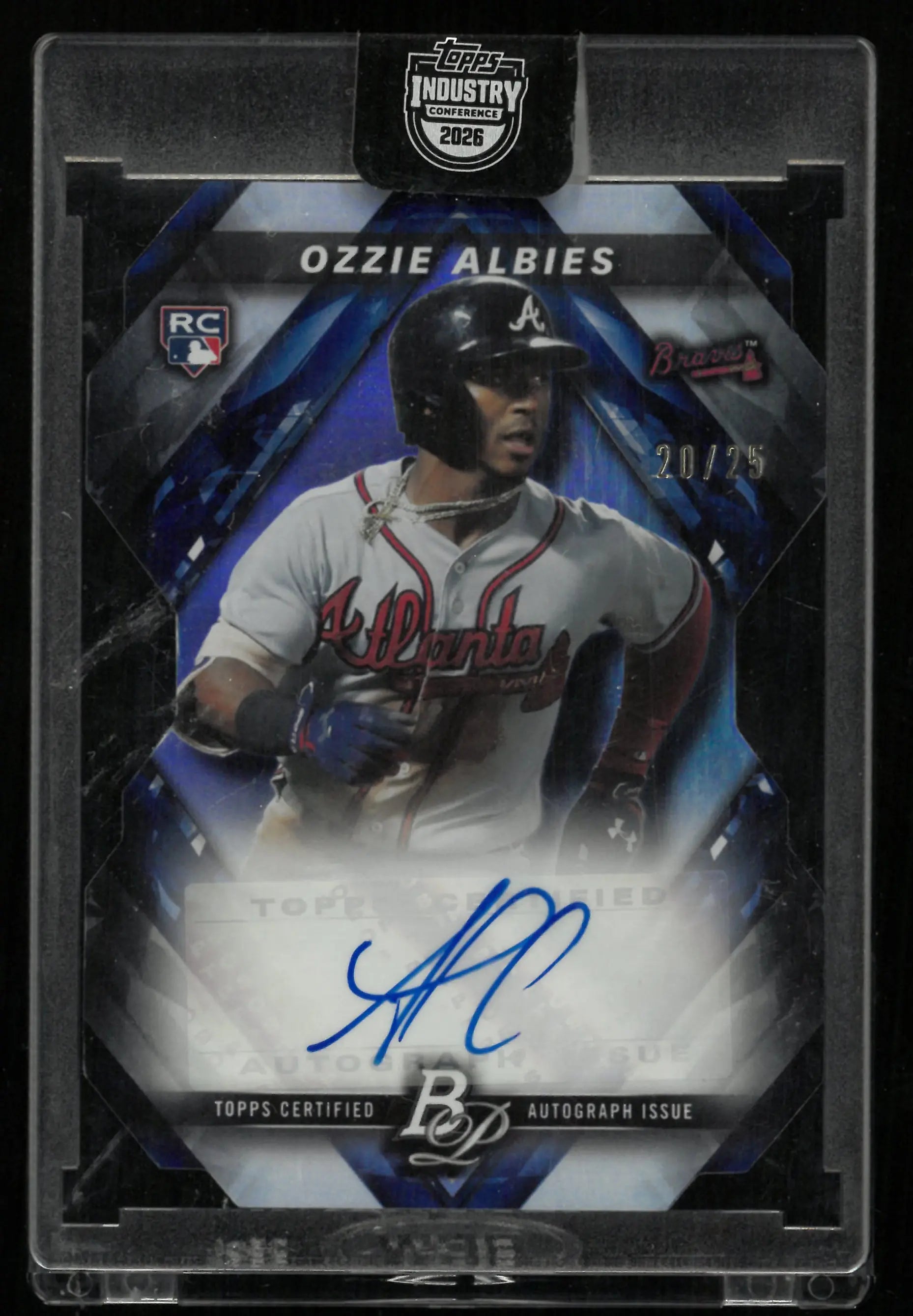 2018 Topps Bowman Platinum Rookie Autograph Ozzie Albies Auto RC /25 