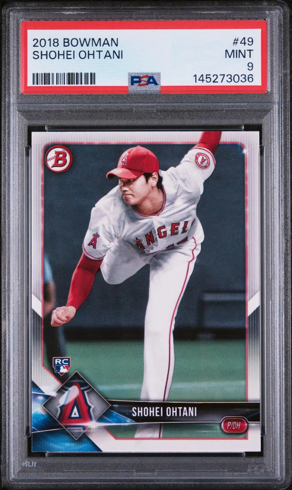 2018 Topps Bowman Rookie Shohei Ohtani RC PSA 9 