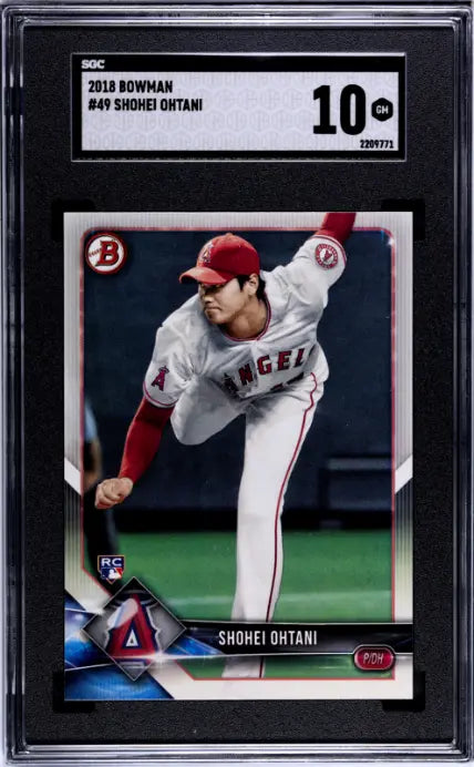 2018 Topps Bowman Rookie Shohei Ohtani RC SGC 10 