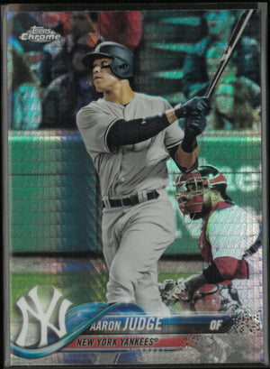 2018 Topps Chrome Aaron Judge Prism Refractor 