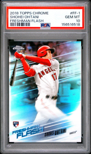 2018 Topps Chrome Freshman Flash Rookie Shohei Ohtani RC PSA 10 
