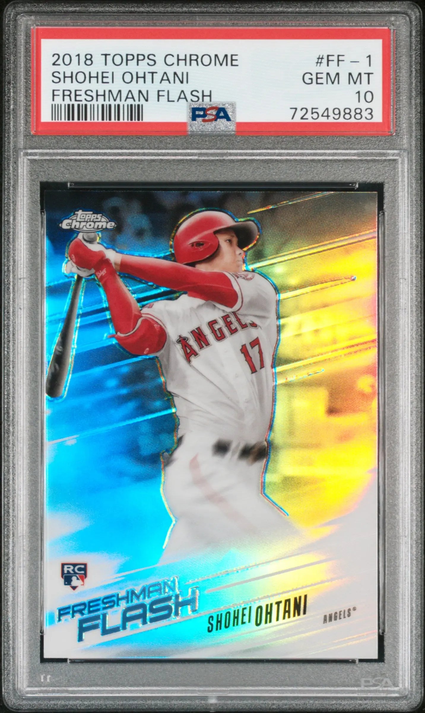 2018 Topps Chrome Freshman Flash Rookie Shohei Ohtani RC PSA 10 