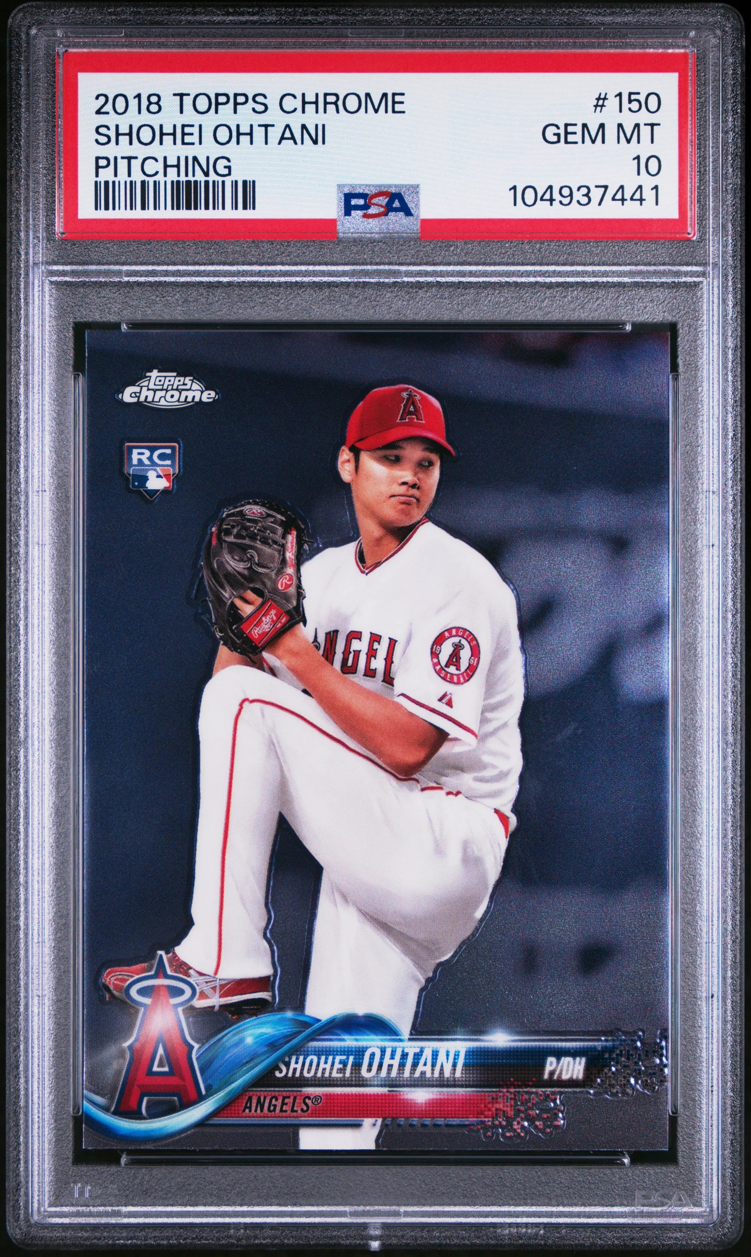 2018 Topps Chrome Rookie Shohei Ohtani RC PSA 10 