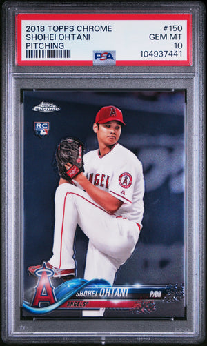 2018 Topps Chrome Rookie Shohei Ohtani RC PSA 10 