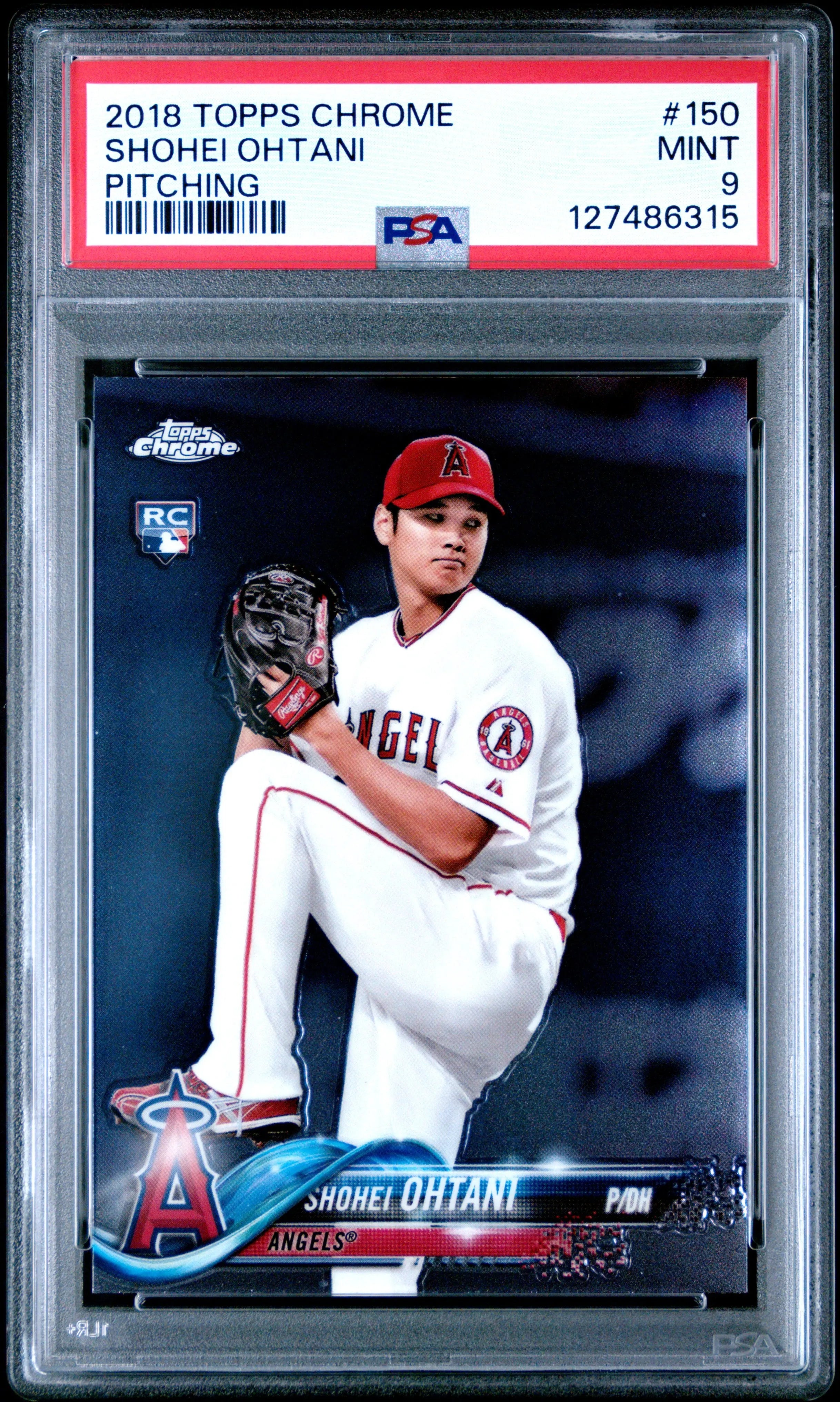 2018 Topps Chrome Rookie Shohei Ohtani RC PSA 9 