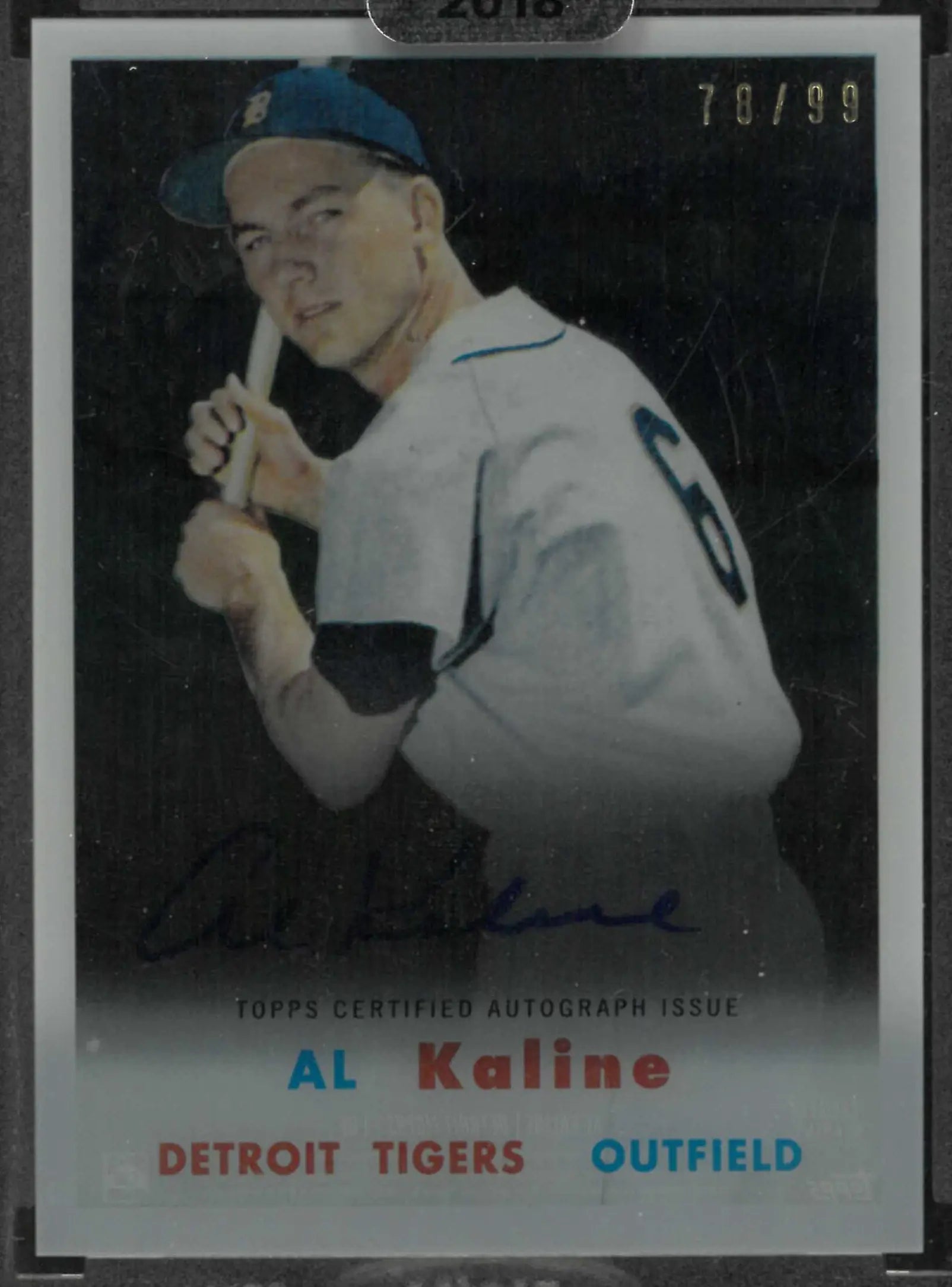 2018 Topps Clearly Authentic Autograph Al Kaline Auto /99 