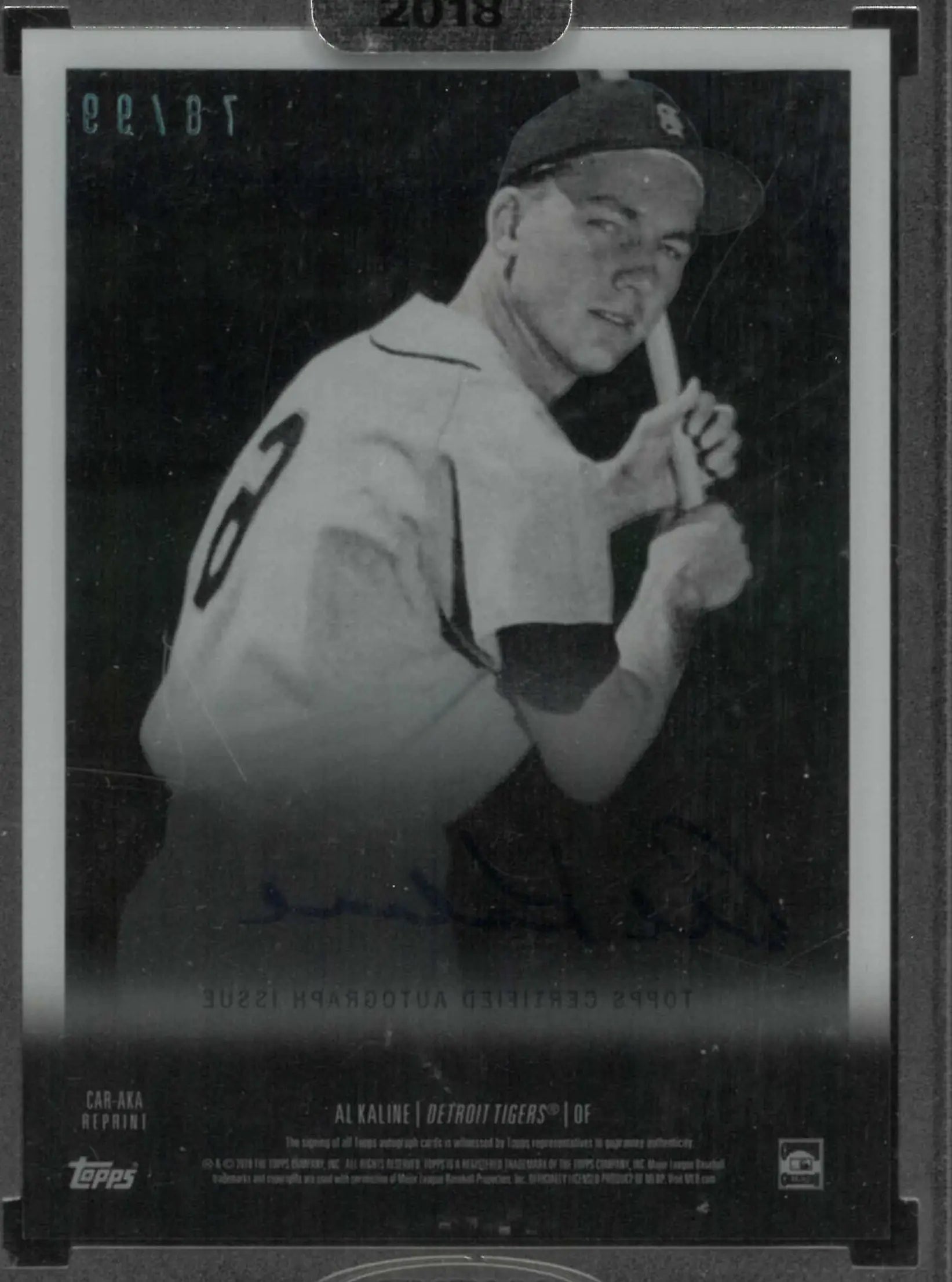 2018 Topps Clearly Authentic Autograph Al Kaline Auto /99 