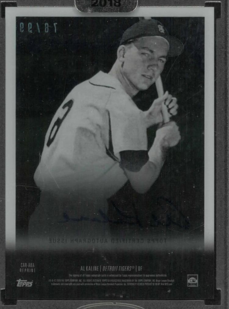 2018 Topps Clearly Authentic Autograph Al Kaline Auto /99 