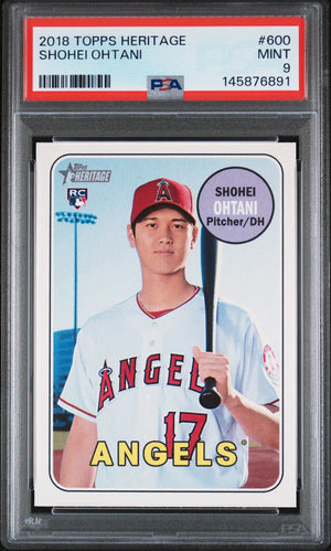 2018 Topps Heritage Rookie Shohei Ohtani RC PSA 9 