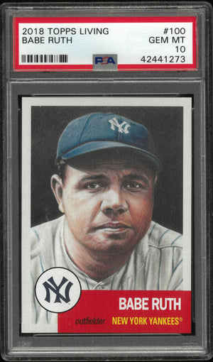 2018 Topps Living Baseball Babe Ruth #100 PSA 10 