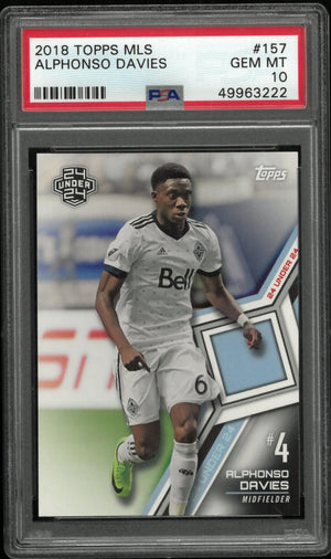 2018 Topps MLS Alphonso Davies PSA 10 
