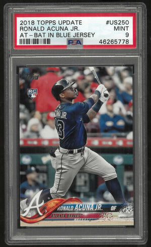 2018 Topps Update Rookie Ronald Acuna Jr. RC PSA 9 