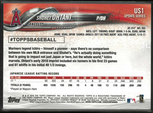 2018 Topps Update Rookie Shohei Ohtani RC 