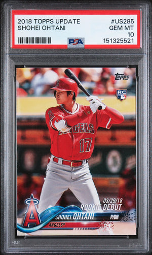 2018 Topps Update Rookie Shohei Ohtani RC PSA 10 