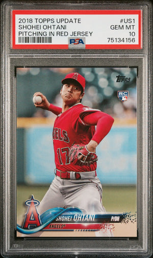 2018 Topps Update Rookie Shohei Ohtani RC PSA 10 