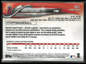 2018 Topps Update Series Shohei Ohtani Rookie RC 