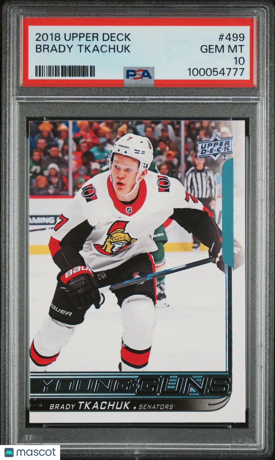 2018 Upper Deck Brady Tkachuk #499 PSA 10 