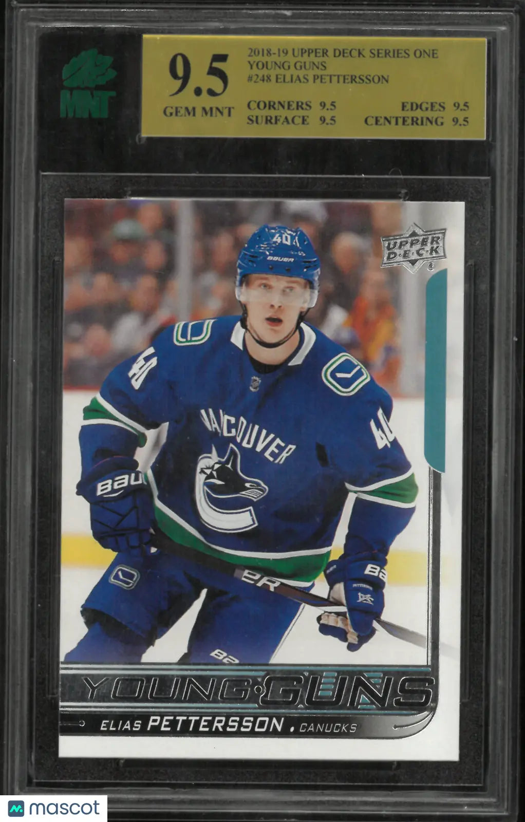 2018 Upper Deck National Hockey Card Day America Elias Pettersson #248 MNT 9.5 