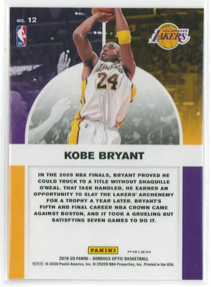 2019-20 Donruss Optic Winner Stays Kobe Bryant Holo 