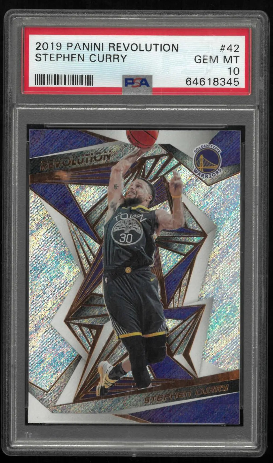 2019-20 Panini Revolution Basketball Stephen Curry PSA 10 