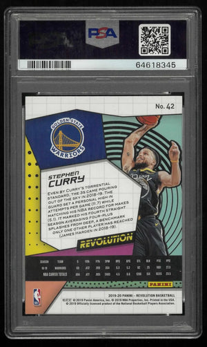2019-20 Panini Revolution Basketball Stephen Curry PSA 10 
