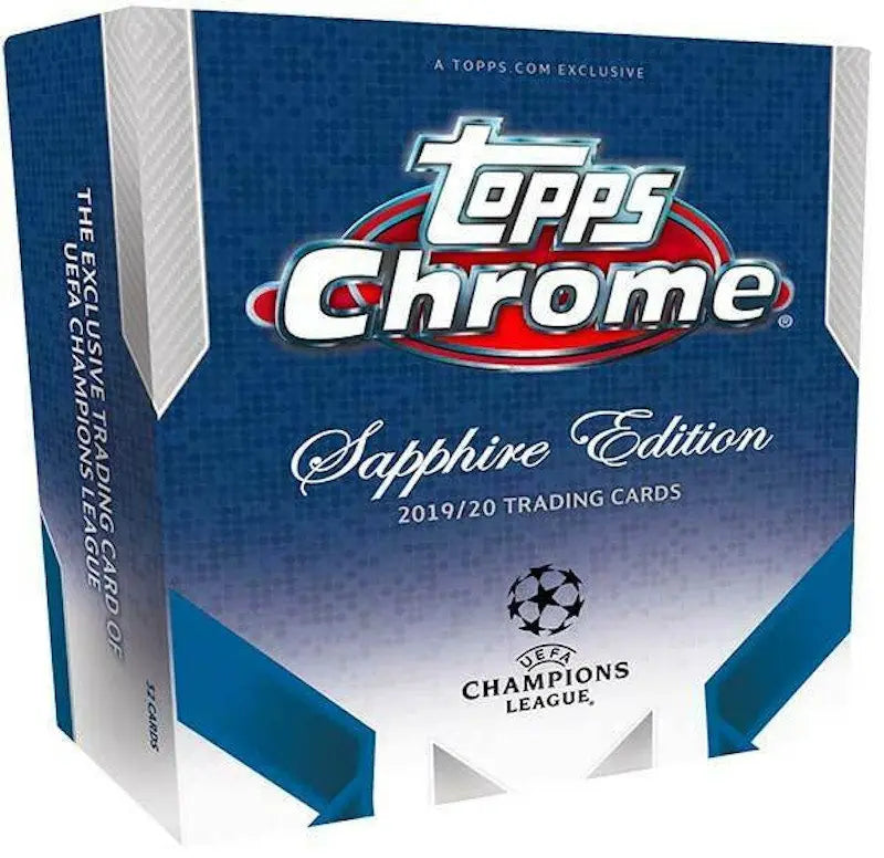 2019-20 Topps UEFA Champions League Chrome Sapphire Edition Soccer Hobby Box 