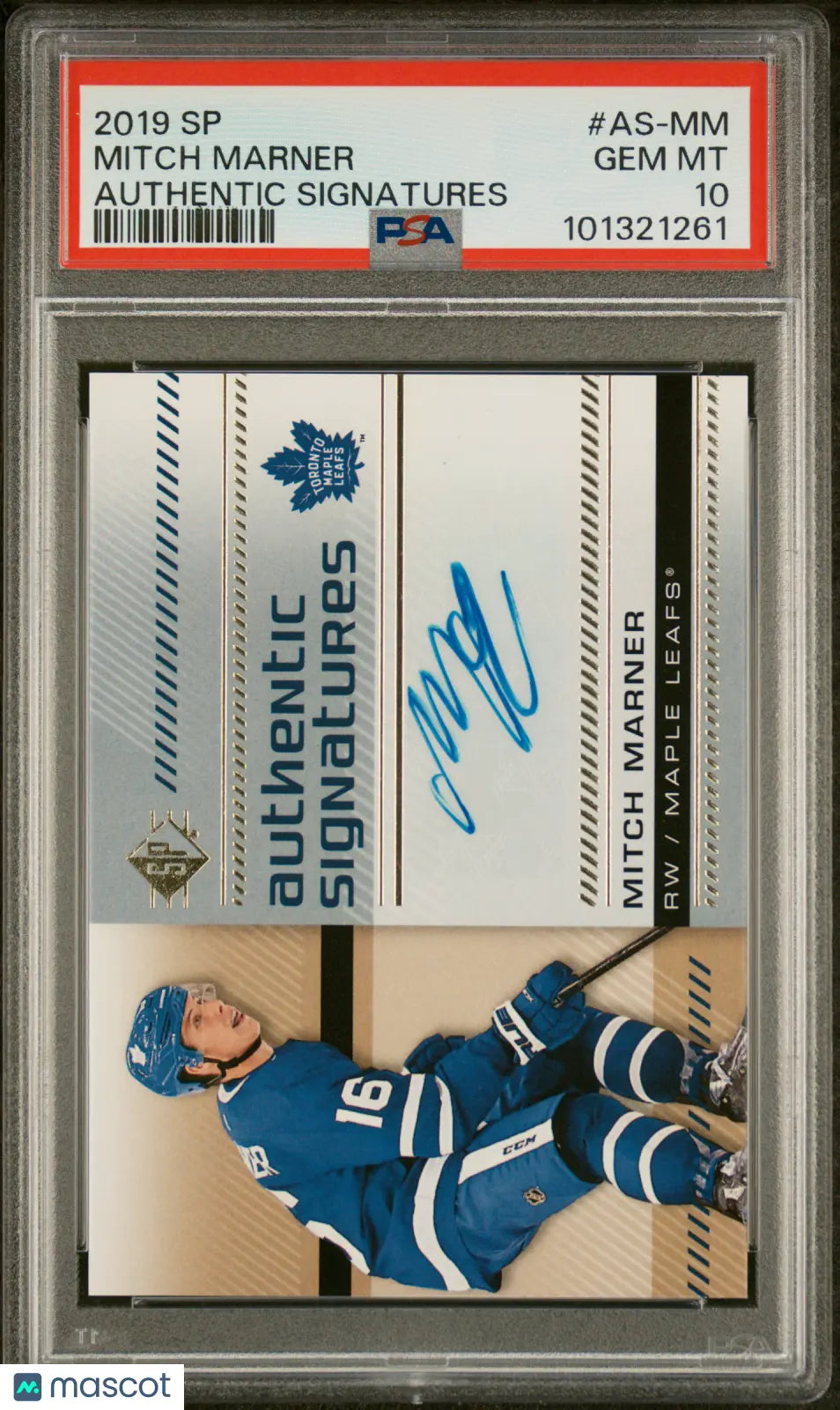 2019-20 UD SP Authentic Signatures Auto Mitch Marner PSA 10 