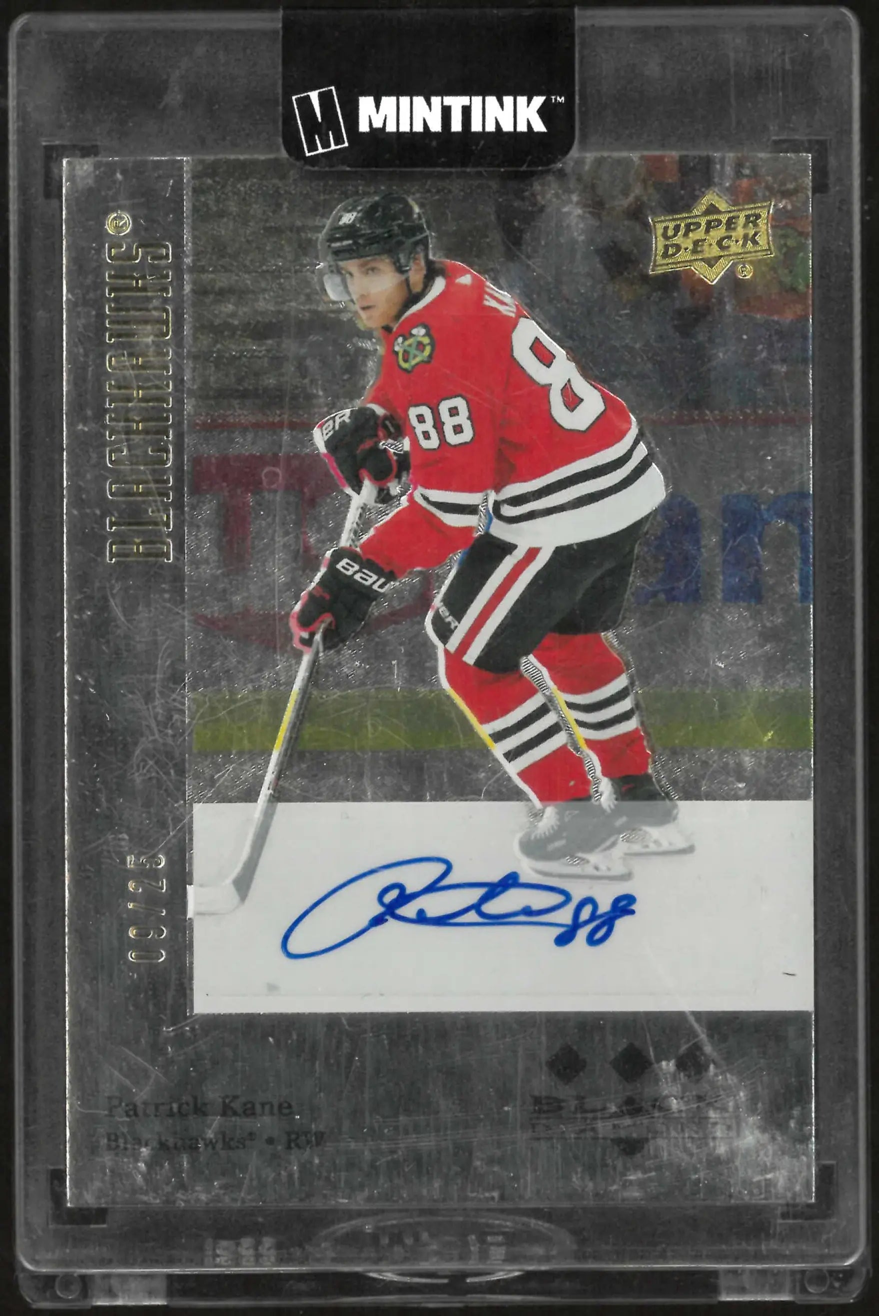 2019-20 Upper Deck Black Diamond Tribute Autograph Patrick Kane Auto /25 