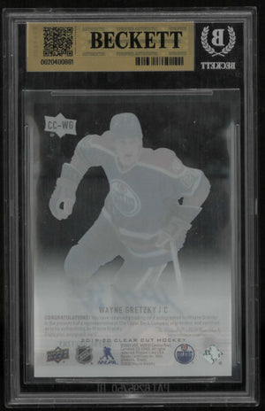 2019-20 Upper Deck Clear Cut Aces Autograph Wayne Gretzky Auto BGS 9.5 