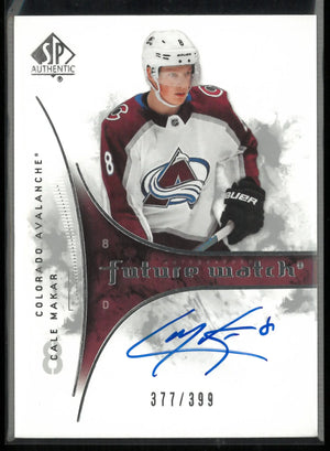 2019-20 Upper Deck SP Authentic Future Watch Rookie Autograph Cale Makar Auto 