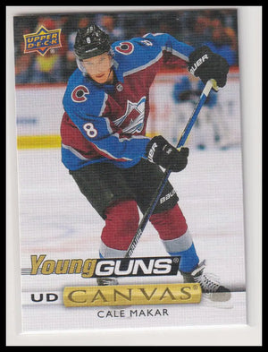 2019-20 Upper Deck Series 1 UD Canvas Young Guns Rookie Cale Makar RC 