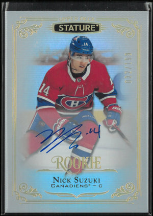 2019-20 Upper Deck Stature Autograph Rookie Nick Suzuki Auto /199 RC 