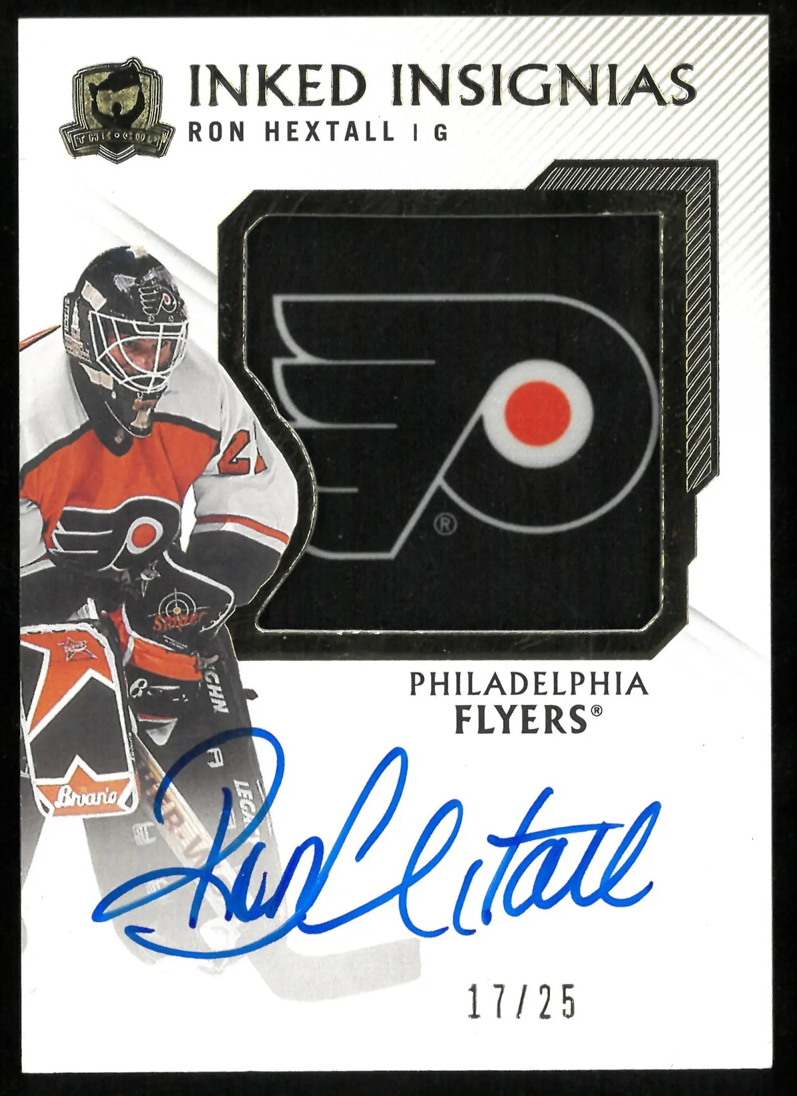 2019-20 Upper Deck The Cup Inked Insignias Patch Auto Ron Hextall /25 